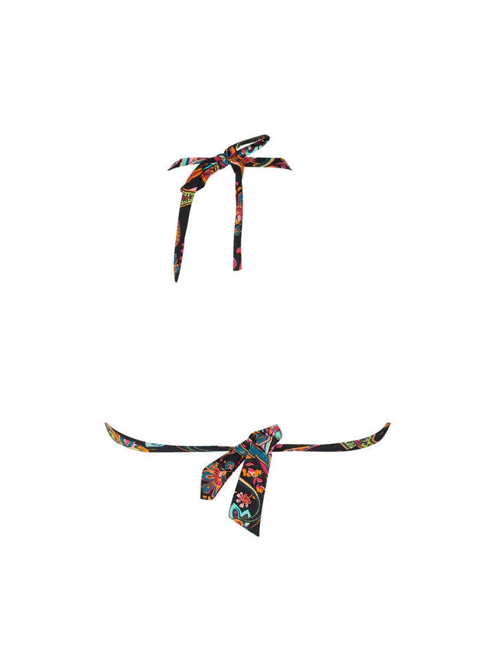 Antigel Swimwear By Lise Charmel - La Bayadere Triangle Soft Pad With Ties Noir Flashy