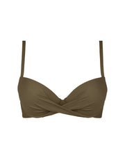 Antigel Swimwear By Lise Charmel - La Chiquissima Padded Bikini Top Kaki Chic