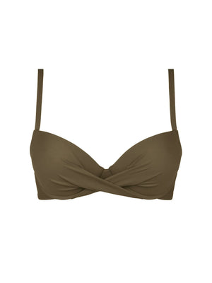 Antigel Swimwear By Lise Charmel - La Chiquissima Padded Bikini Top Kaki Chic