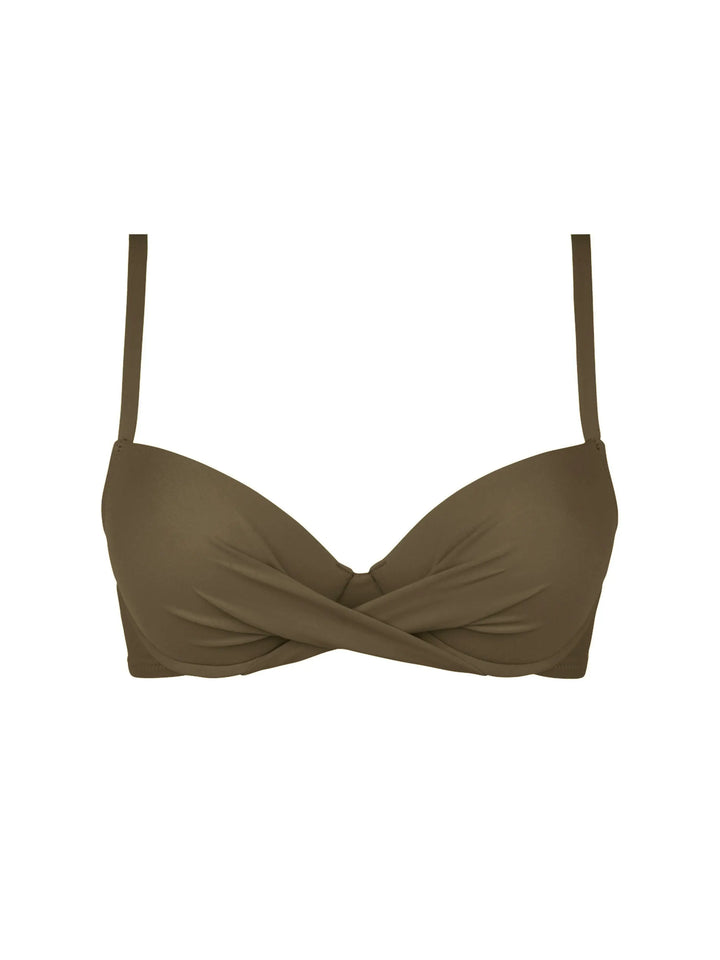 Antigel Swimwear by Lise Charmel - La Chiquissima Padded Bikini Top Kaki Chic