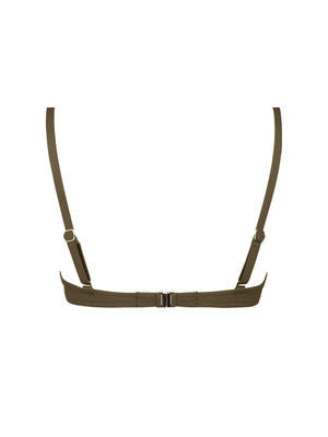 Antigel Swimwear By Lise Charmel - La Chiquissima Padded Bikini Top Kaki Chic