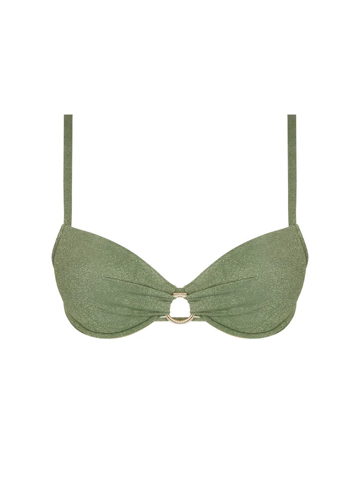 Antigel Swimwear by Lise Charmel - La Fashion Sirene Padded Bikini Top Vert Sirene