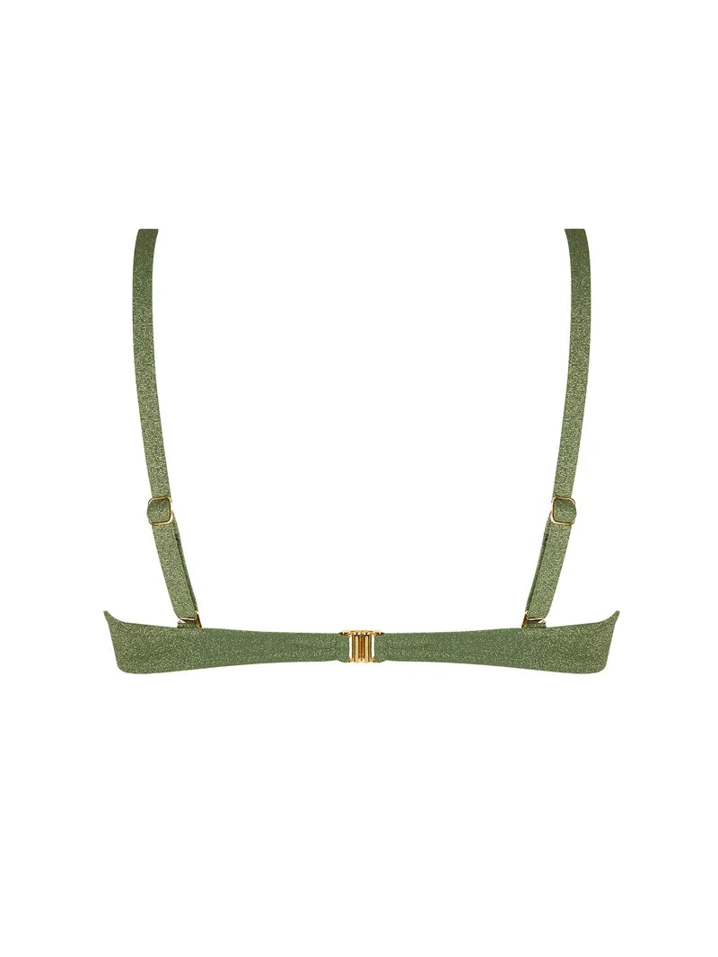 Antigel Swimwear by Lise Charmel - La Fashion Sirene Padded Bikini Top Vert Sirene