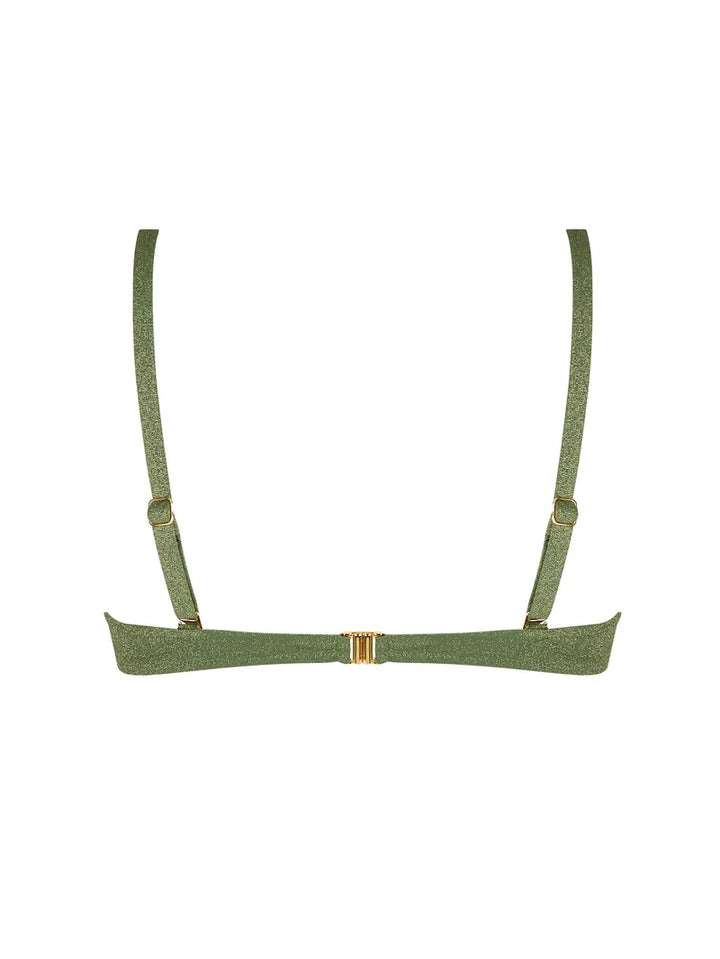 Antigel Swimwear by Lise Charmel - La Fashion Sirene Padded Bikini Top Vert Sirene