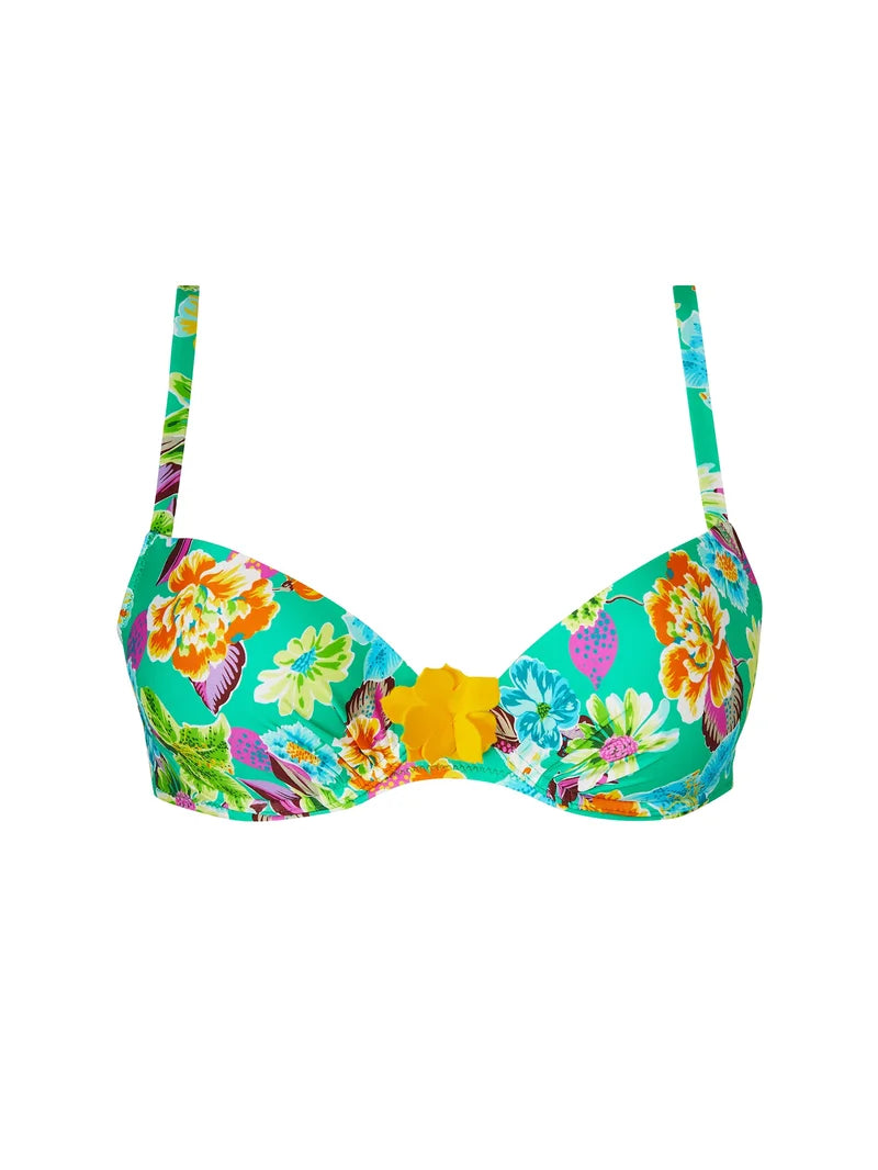 Antigel Swimwear by Lise Charmel - La Feminissima Padded Bikini Top Vert Emeraude