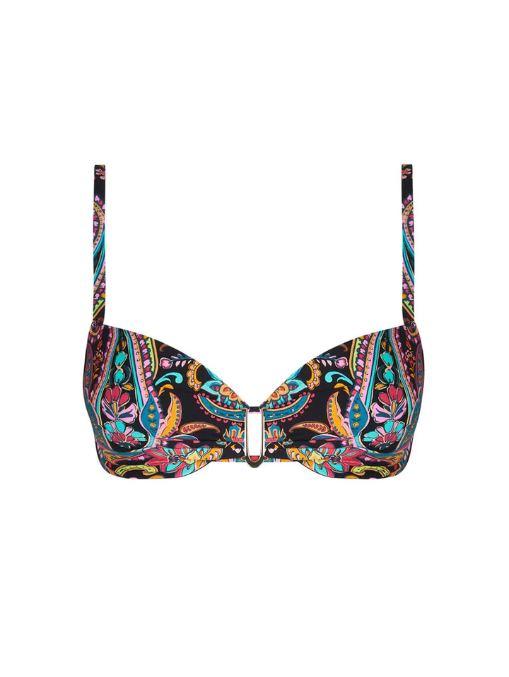 Antigel Swimwear By Lise Charmel - La Bayadere Padded Bikini Top Noir Flashy