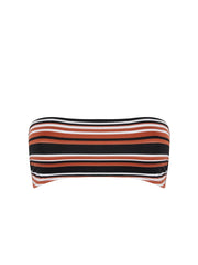 Antigel Swimwear by Lise Charmel - L Antigel Globe Soft Bandeau Bikini Top Auburn Rayé