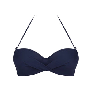Antigel Swimwear by Lise Charmel - La Chiquissima Padded Strapless Bandeau Bikini Marine