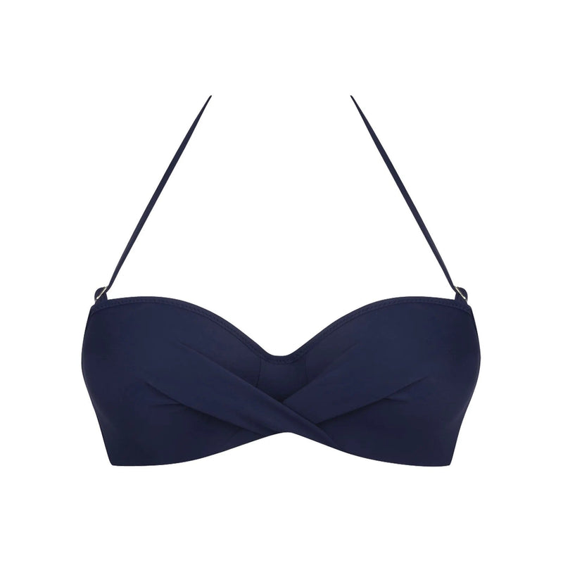 Antigel Swimwear by Lise Charmel - La Chiquissima Padded Strapless Bandeau Bikini Marine
