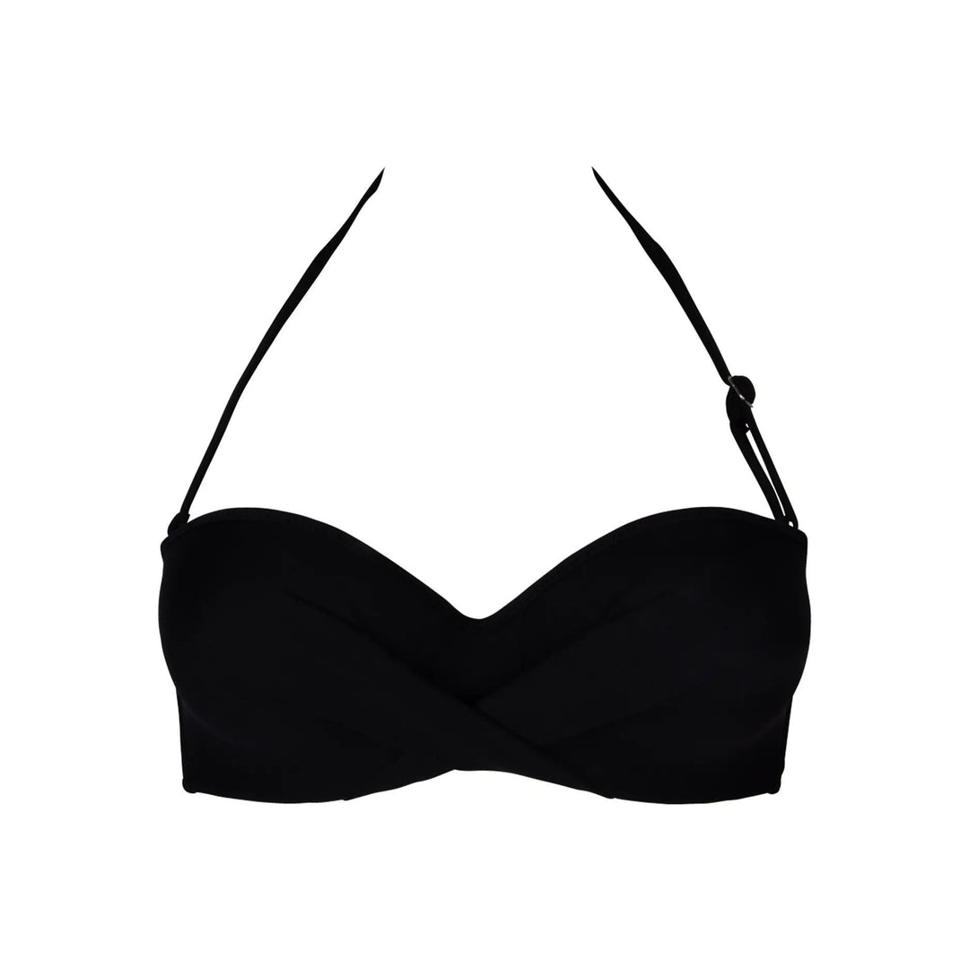 Antigel by Lise Charmel - La Chiquissima Padded Strapless Bandeau Bikini Noir Strapless Bikini Antigel Swimwear by Lise Charmel 