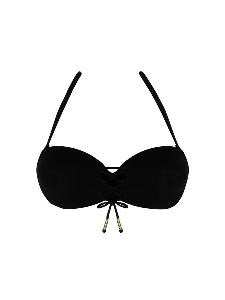 Antigel Swimwear by Lise Charmel - La Glam Tonique Strapless Bandeau Bikini Noir