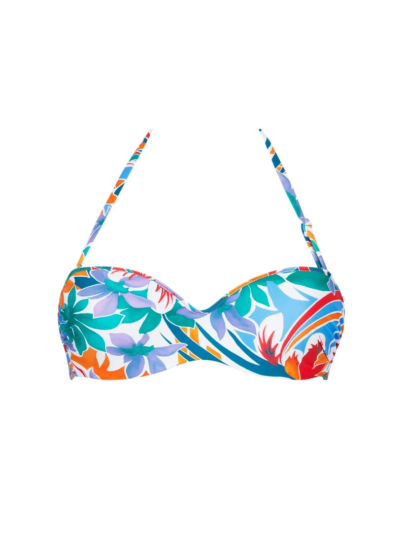 Antigel Swimwear by Lise Charmel - La Flaneuse Strapless Bandeau Bikini Papiers Decoupes