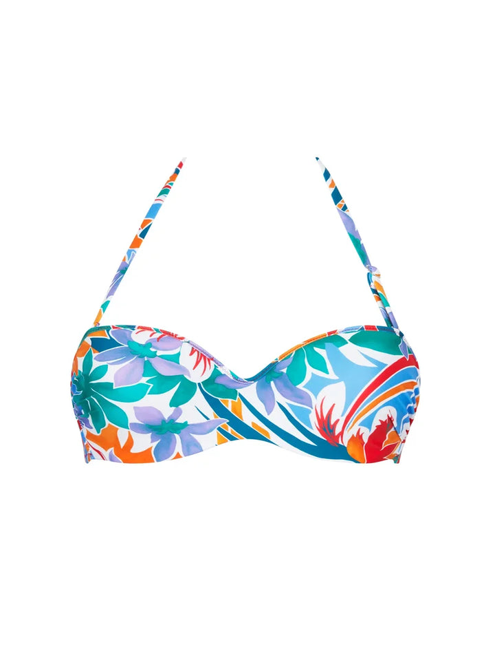 Antigel Swimwear by Lise Charmel - La Flaneuse Strapless Bandeau Bikini Papiers Decoupes
