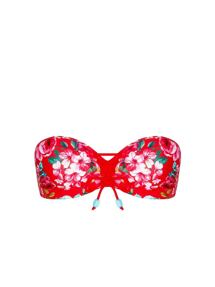 Antigel Swimwear by Lise Charmel - La Cherie Forever Strapless Bandeau Bikini Rouge Cherie