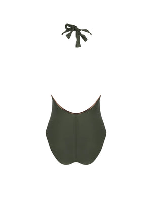 Antigel Swimwear by Lise Charmel - La Smartissime Seductive Wireless Swimsuit Kaki Bronze