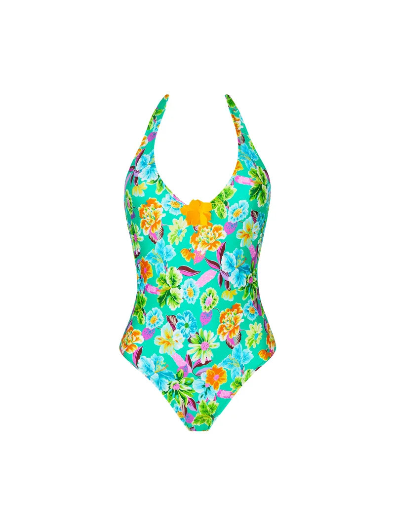 Antigel Swimwear by Lise Charmel - La Feminissima Wireless Swimsuit Vert Emeraude