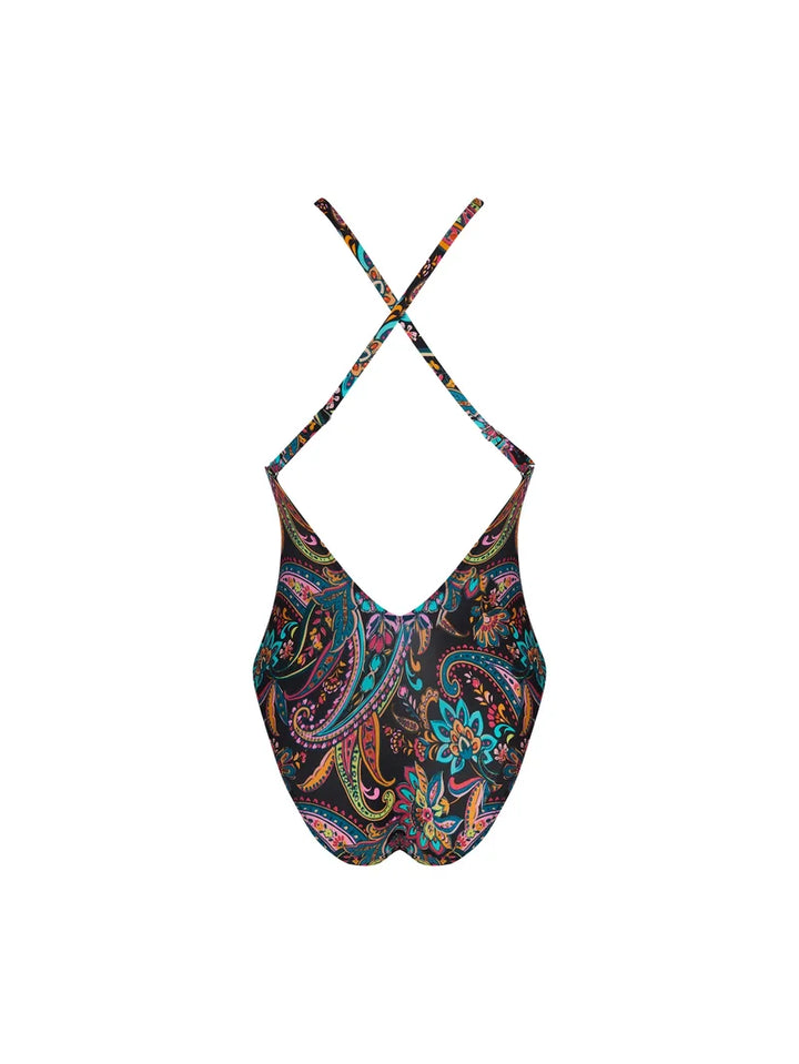 Antigel Swimwear By Lise Charmel - La Bayadere Wireless Halter Swimsuit Noir Flashy
