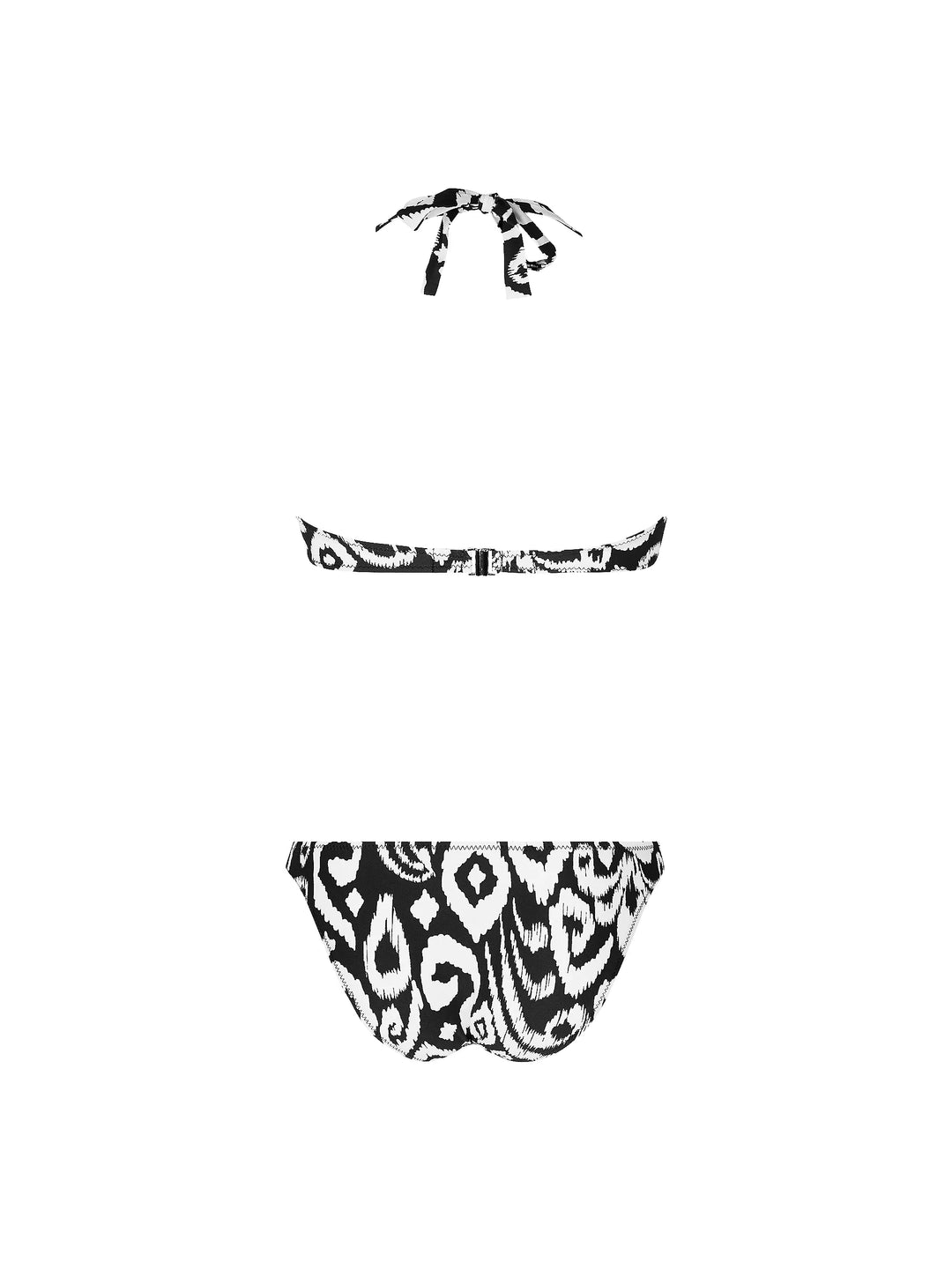 Antigel Swimwear By Lise Charmel - La Balinaise Trikini Ikat Blanc Noir
