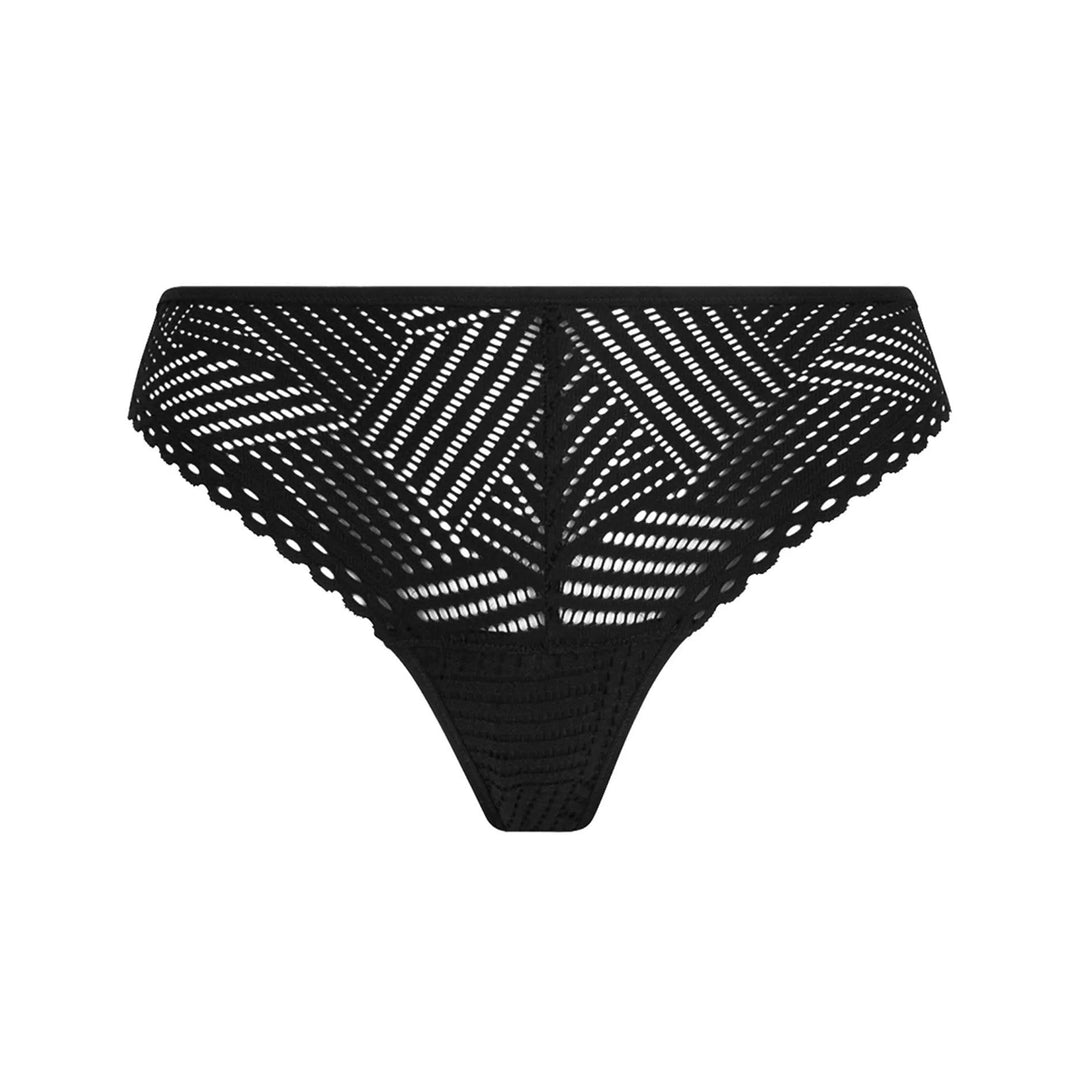Antigel By Lise Charmel Tressage Graphic Thong - Tressage Noir Thong Antigel by Lise Charmel 