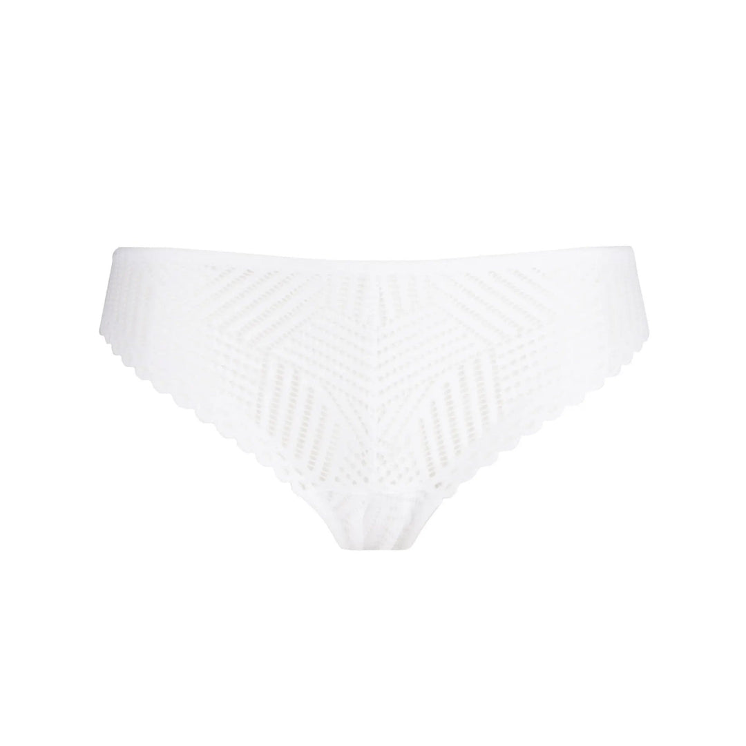 Antigel By Lise Charmel Tressage Graphic Low Waist Brief - Tressage Blanc Brief Antigel von Lise Charmel