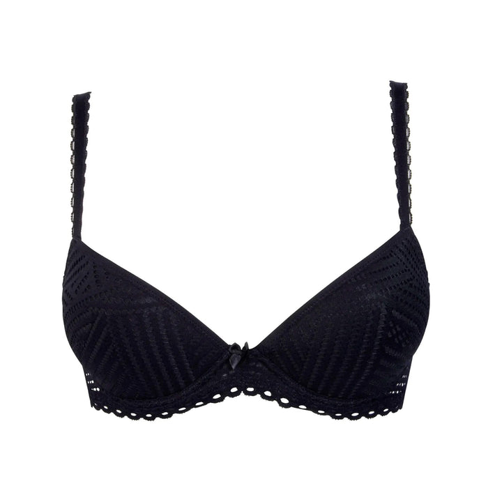 Antigel By Lise Charmel Tressage Graphic Contour W/Progressive Pad - Tressage Noir Contour Bra Antigel by Lise Charmel 