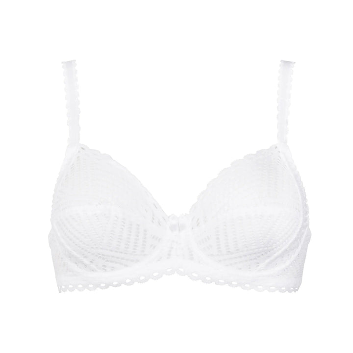 Antigel By Lise Charmel Tressage Graphic Full Cup - Tressage Blanc Full Cup Bra Antigel by Lise Charmel 