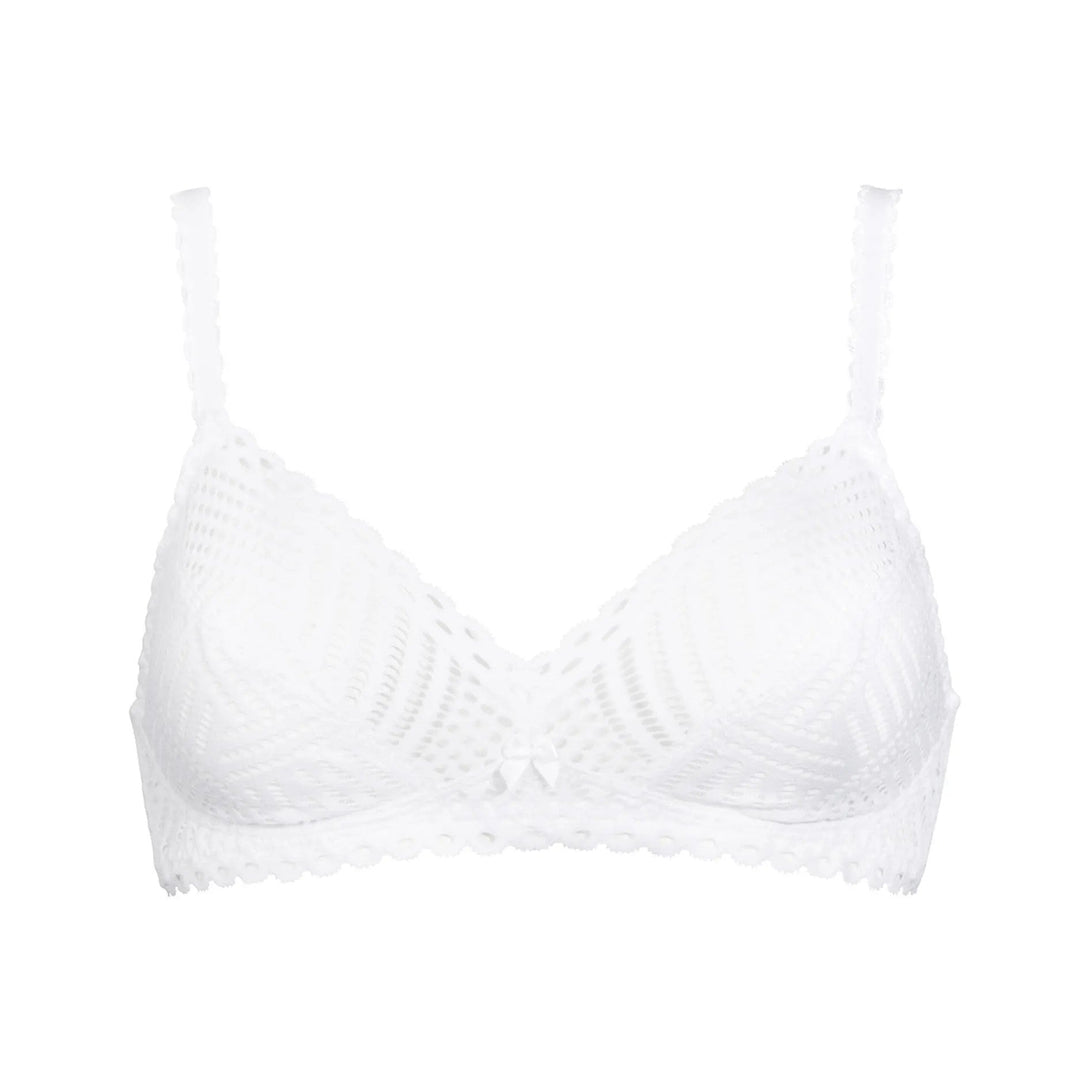 Antigel By Lise Charmel Tressage Graphic Non Wire Bra - Tressage Blanc Soft Bra Antigel by Lise Charmel 