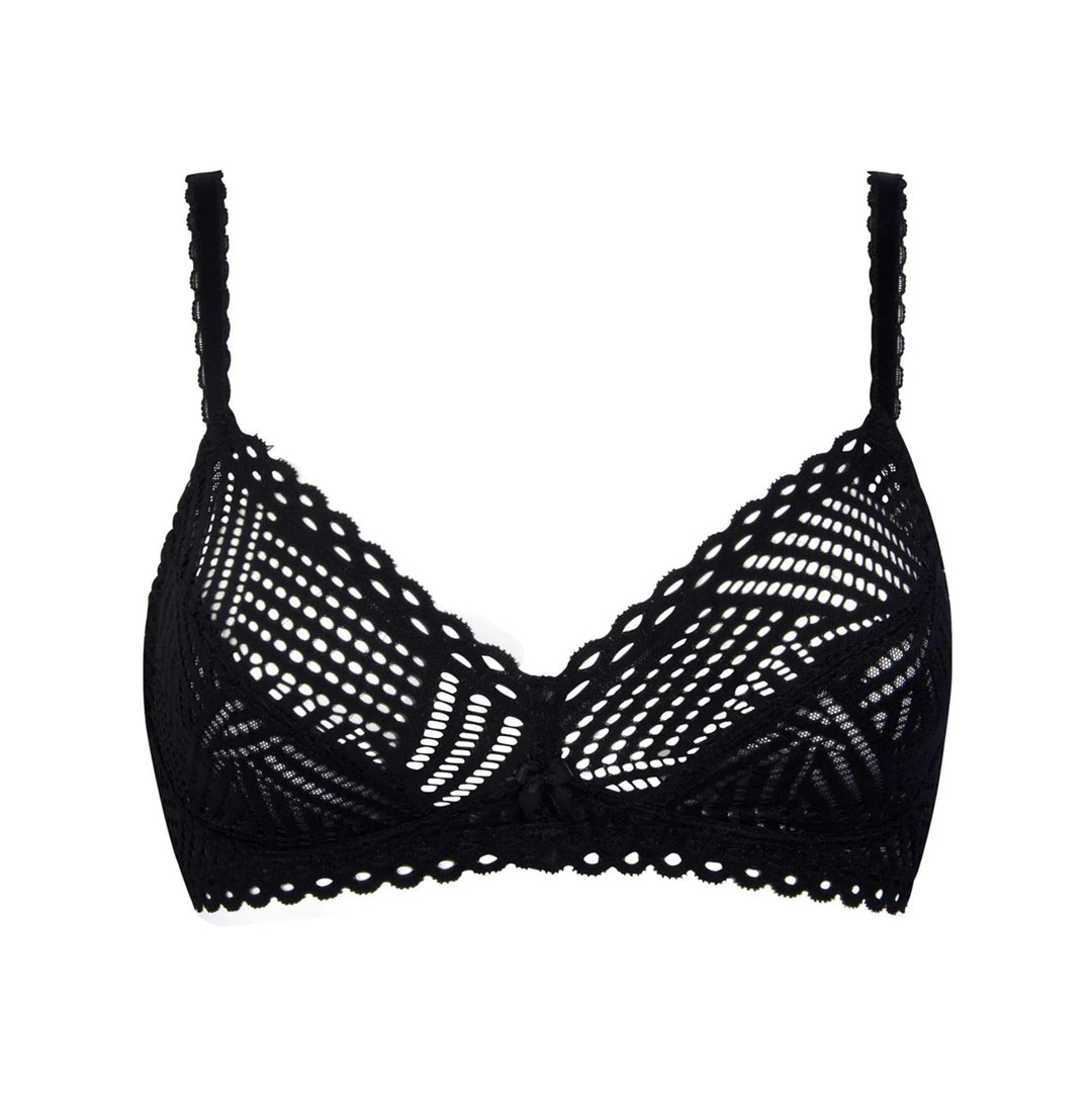 Antigel By Lise Charmel - Tressage Graphic Non-Wired Triangle Bra Tressage Noir