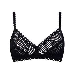 Antigel By Lise Charmel - Sujetador triangular sin aros Tressage Graphic Tressage Noir