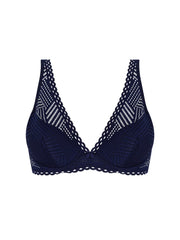 Antigel By Lise Charmel - Tressage Graphic Light Padded Bra Tressage Marine