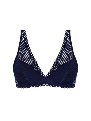 Antigel By Lise Charmel - Tressage Graphic Light Padded Bra Tressage Marine