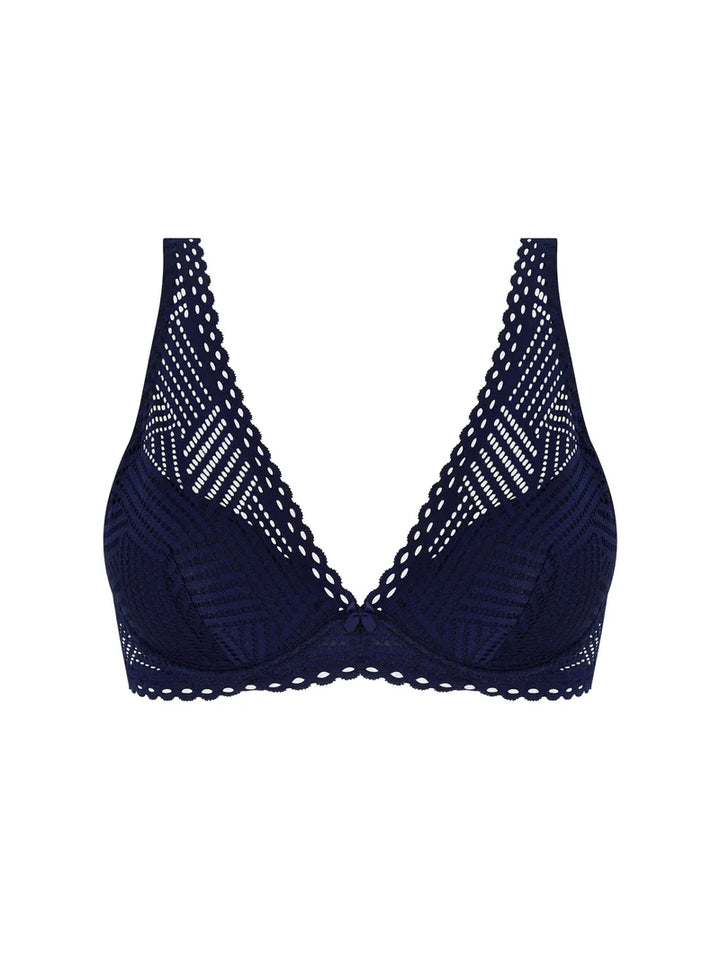 Antigel By Lise Charmel - Tressage Graphic Light Padded Bra Tressage Marine