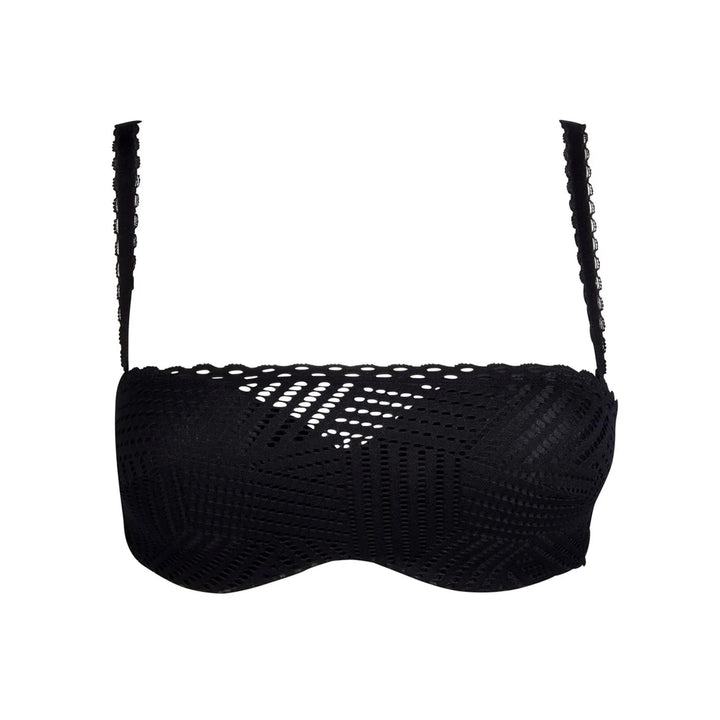 Antigel By Lise Charmel Tressage Graphic Strapless - Tressage Noir Strapless Bra Antigel by Lise Charmel 