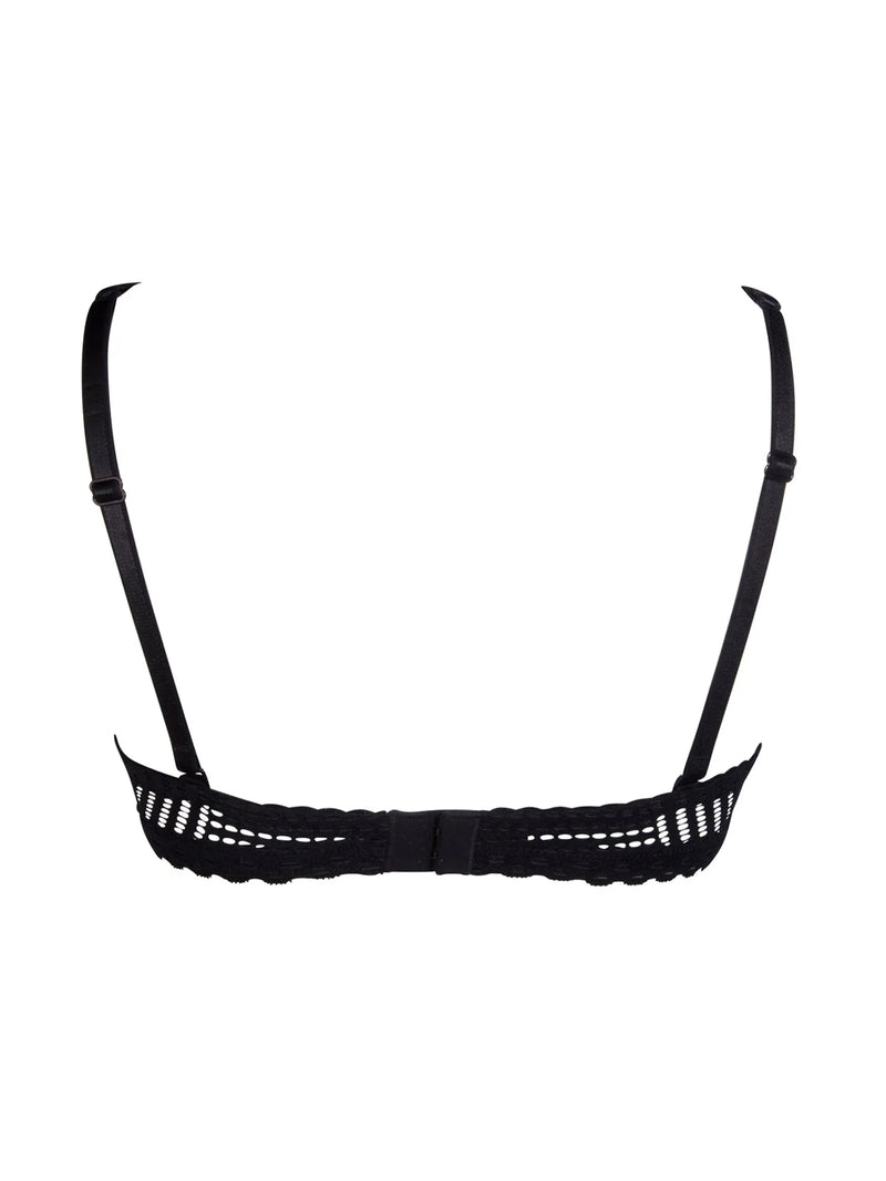 Antigel By Lise Charmel - Tressage Graphic Strapless Bandeau Bra Tressage Noir
