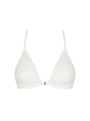 Antigel by Lise Charmel - Atelier Seduction Wireless Triangle Front Opening Ecru Nacre