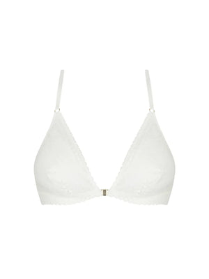 Antigel by Lise Charmel - Atelier Seduction Wireless Triangle Front Opening Ecru Nacre