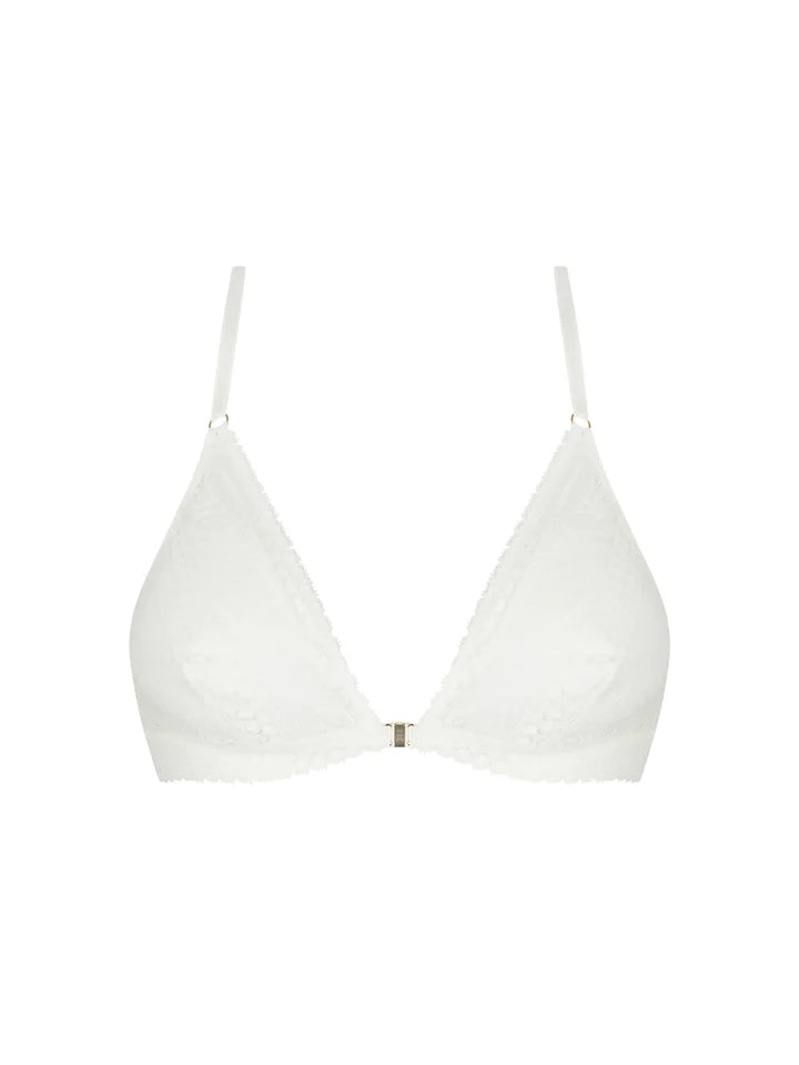 Antigel by Lise Charmel - Atelier Seduction Wireless Triangle Front Opening Ecru Nacre