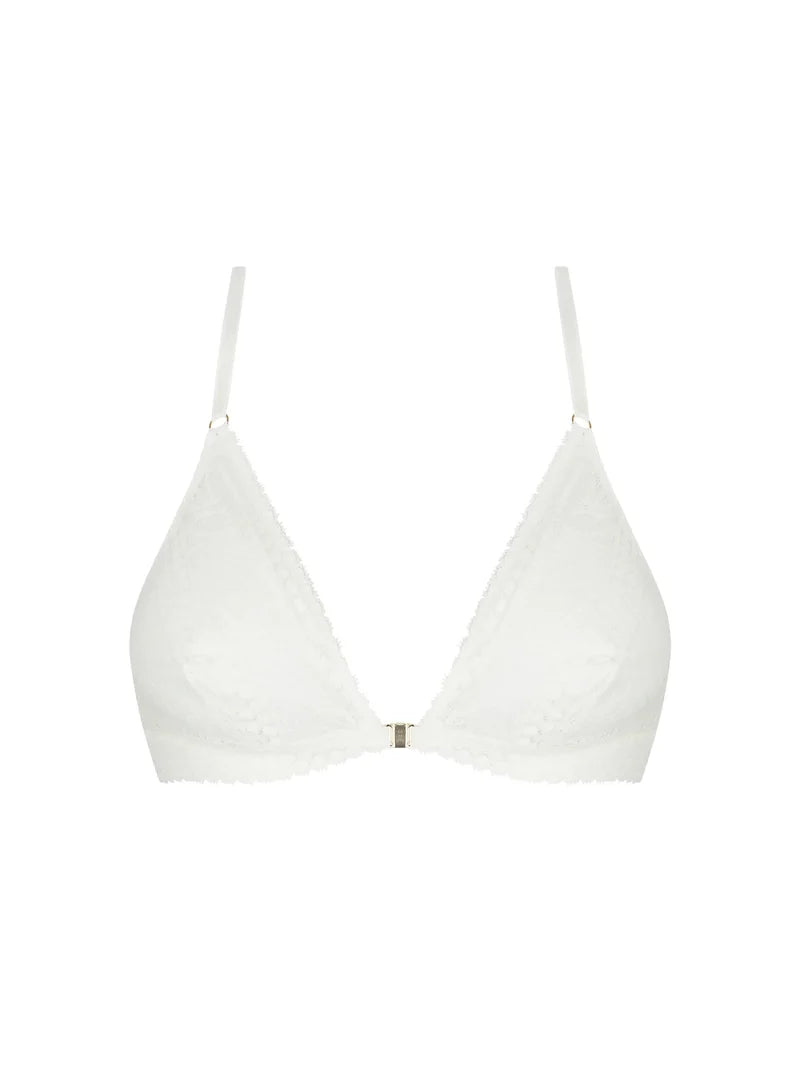 Antigel by Lise Charmel - Atelier Seduction Wireless Triangle Front Opening Ecru Nacre