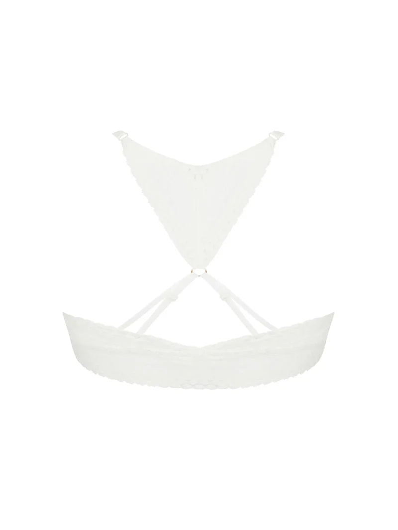 Antigel by Lise Charmel - Atelier Seduction Wireless Triangle Front Opening Ecru Nacre