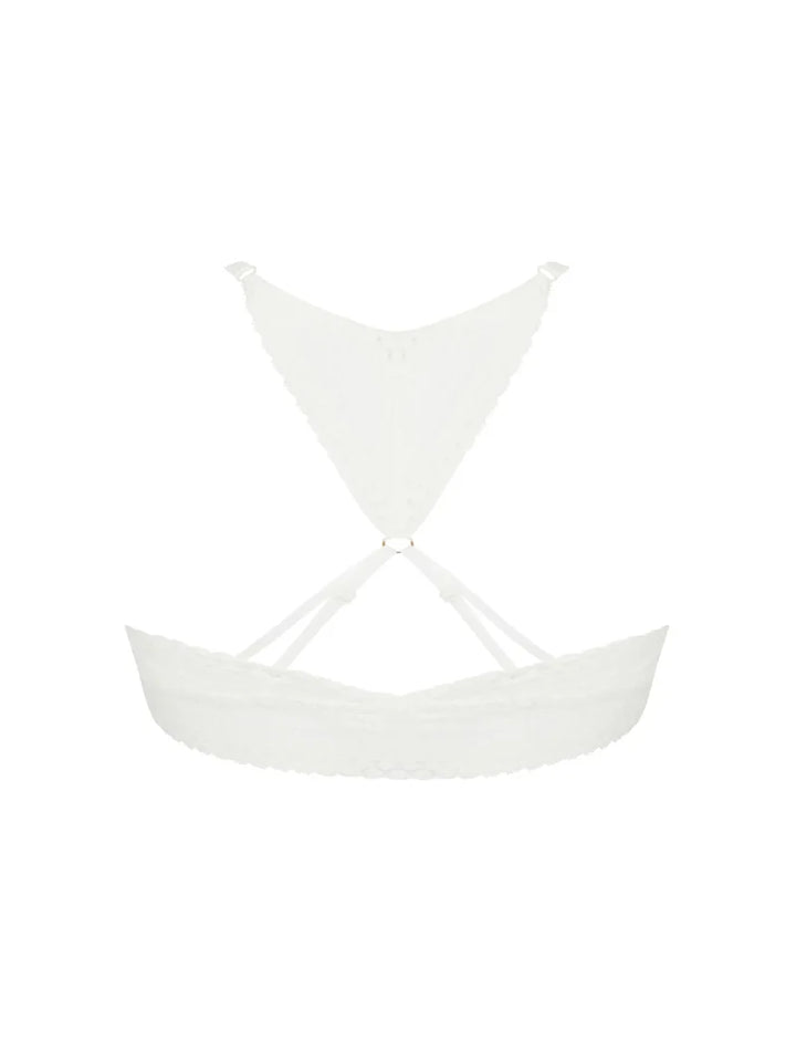 Antigel by Lise Charmel - Atelier Seduction Wireless Triangle Front Opening Ecru Nacre