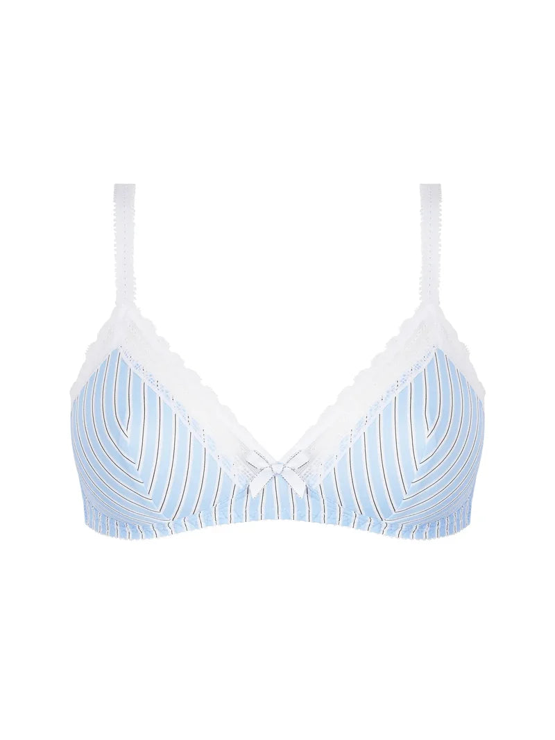 Antigel by Lise Charmel - Un Brin Garconne Wireless Triangle Bra Bleu Liquette