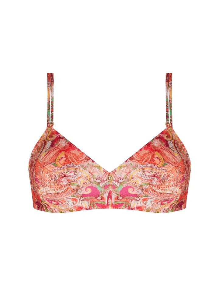 Antigel by Lise Charmel - Cachemire En Fete Wireless Triangle Bra Orange Multico