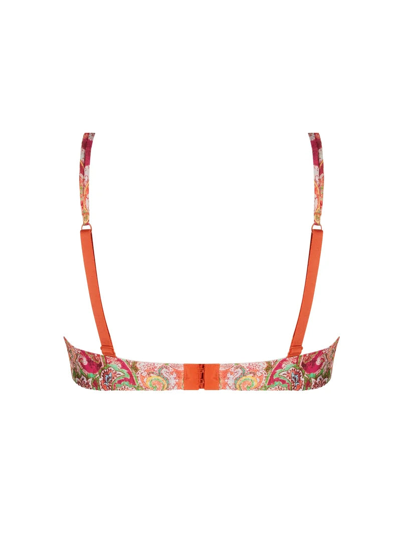 Antigel by Lise Charmel - Cachemire En Fete Wireless Triangle Bra Orange Multico