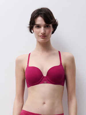 Chantelle - Origins Plunge Spacer Bra Wild Strawberry