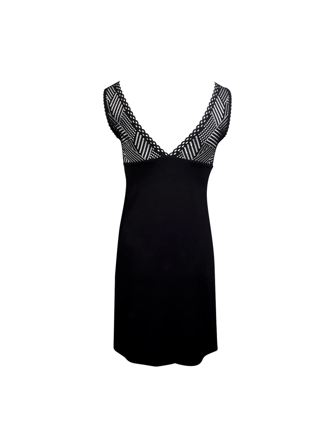 Antigel By Lise Charmel Tressage Graphic Nightie - Tressage Noir Nighty Antigel by Lise Charmel 