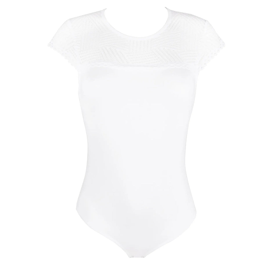 Antigel By Lise Charmel Tressage Graphic Rtw Bodysuit - Tressage Blanc Body Antigel by Lise Charmel 