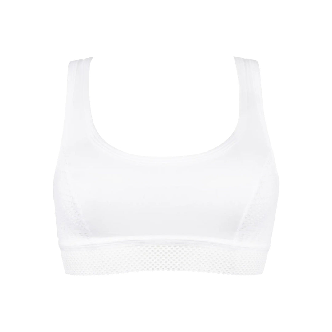 Antigel By Lise Charmel Tressage 그래픽 브래지어 - Tressage Blanc Soft Bra Antigel by Lise Charmel