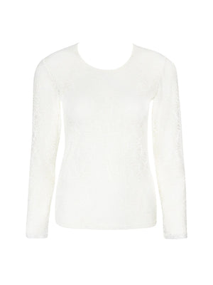 Antigel by Lise Charmel - Atelier Seduction Long Sleeved Top Ecru Nacre