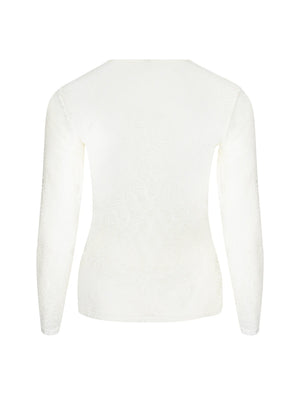 Antigel by Lise Charmel - Atelier Seduction Long Sleeved Top Ecru Nacre
