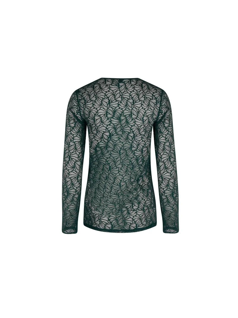 Antigel by Lise Charmel - Atelier Seduction Long Sleeved Top Vert Anglaise